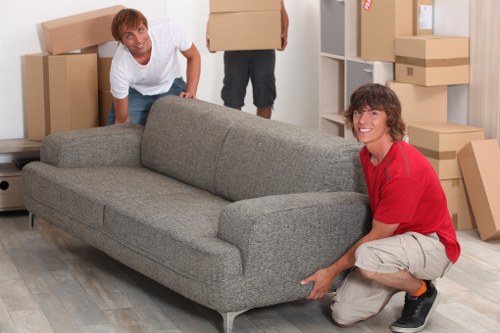 Commercial relocation equipment used for a Harold Park office move