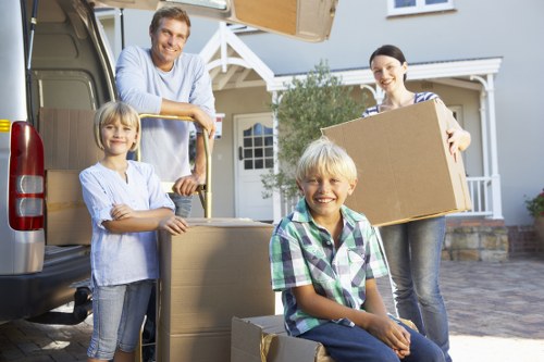 Local movers handling office equipment in Harold Park