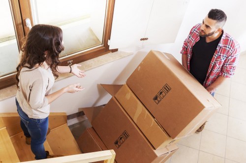 Loading boxes and furniture for a Harold Park relocation