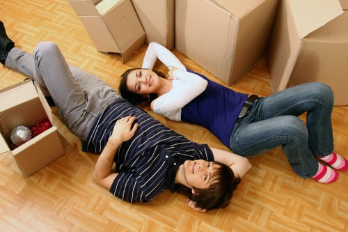 Local moving van near Harold Park with residential loading access