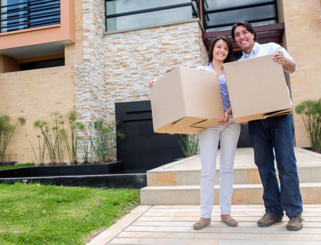 Local moving van helping with a Harold Park relocation and storage move