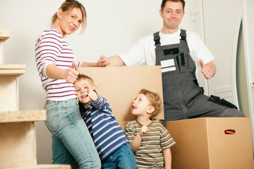 Local movers handling office furniture and equipment near Harold Park